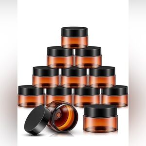 Amber Cosmetic 2 oz Jars